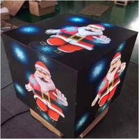 Display LED Cubico P3 per Interni ed Esterni, Schermo LED a 4 o 5 Lati con Controllo Intelligente per Pubblicità