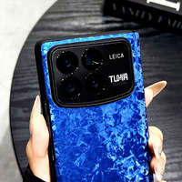 Étui de luxe pour Mi Mix Fold 4, texture soyeuse dégradée, charnière centrale magnétique, protection PC, similicuir, résistant aux chocs