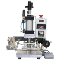 Nouvelle petite presse à chaud pneumatique en gros avec compresseur d'air pour gaufrage, semi-automatique, haute efficacité, garantie 1 an