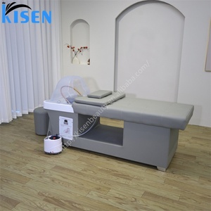 Kisen Lit de spa capillaire personnalisé, Table de lavage de cheveux pour salon avec circulation d'eau et fumigation, Requérant une installation de plomberie, Mobilier - Product Image 5