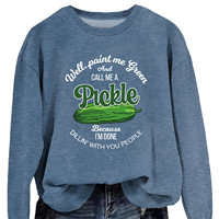 Sweat-shirt personnalisé à col rond avec logo sur mesure, impression au pochoir, matière souple et confortable, vêtement de détente pour femme