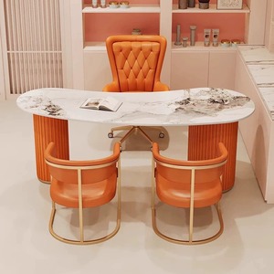 <span class=keywords><strong>Escritorio</strong></span> de Oficina Moderno, Minimalista y de Lujo para Consultoría Médica y de Belleza, Mesa de Recepción y Negociación - Product Image 3