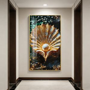 Panel Decorativo LED Personalizable con Marco de Arte, Paisaje, Decoración de Pared, Pintura Abstracta Musulmana en Porcelana de Cristal, Panel Colgante LED para el Hogar - Product Image 4