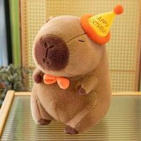 Capibala Dolfijn Koning Dieren Pluche Speelgoed Stressverlichting Geborduurd Kawaii Lelijke Schattige Grote Kussenpop voor Meisjes Verjaardagscadeau