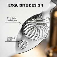 Cuillère à Absinthe en Acier Inoxydable 304 Écologique – Ustensile de Bar à Cocktails, Cuillère à Liqueur Amère, Filtre à Boissons pour Verre – Design Unique pour Bar