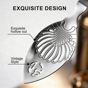 Cuillère à Absinthe en Acier Inoxydable 304 Écologique – <span class=keywords><strong>Ustensile</strong></span> de Bar à Cocktails, Cuillère à Liqueur Amère, Filtre à Boissons pour Verre – Design Unique pour Bar - Product Image 3