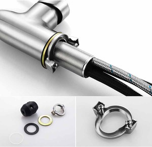 Nhà sang trọng nhà máy thép không gỉ 304 Bồn Rửa Nhà Bếp di chuyển Nước Nhà Bếp vòi tap kéo xuống Vòi Nước Nhà Bếp - Product Image 4