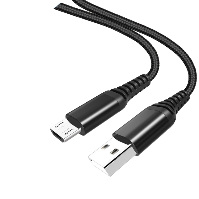 Micro USB to Micro Data Cable for Android Phones 60W Fast Charging PVC Jacket Aluminum Alloy Braid Shielding