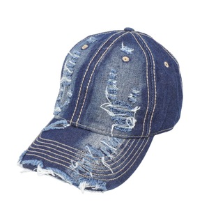 Gorra de Béisbol de Mezclilla Lavada y Desgastada, Unisex, Protección Solar - Product Image 3