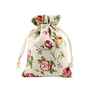 Bolsa de Algodón con Cordón Impresa al por Mayor, Nueva Bolsa Ecológica de Muselina de Algodón y Lino para Regalos, Joyería, Embalaje y Protección contra el Polvo - Product Image 1