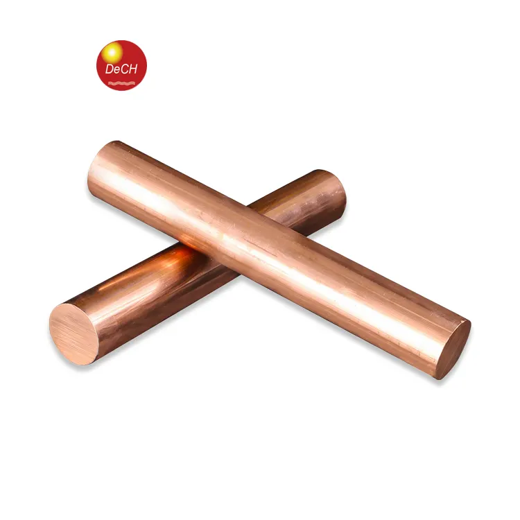 Round Shape Customized Length 4mm 5mm 6mm 7mm Rounded Copper Bar Rods