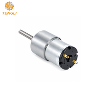 Moteur à engrenages CC à couple élevé Tengli GM37-520 12V 24V réversible avec axe à vis sans fin T6 et encodeur pour tracker solaire