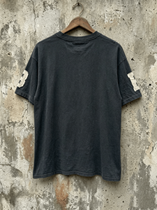 T-shirts Hongguan style High Street, effet délavé vintage, coton lourd 250 g/m², broderie personnalisée avec logo, manches courtes. - Product Image 4