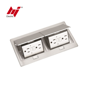 Boîte <span class=keywords><strong>de</strong></span> sol escamotable anti-effraction 20A pour comptoir <span class=keywords><strong>de</strong></span> cuisine avec prise, résistante aux chocs - Product Image 3