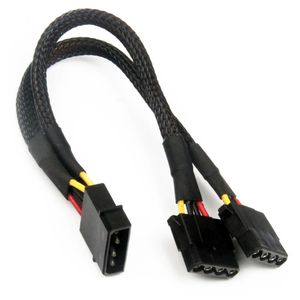 Câble d'alimentation Molex 1 vers 2, grand connecteur D 4 broches, câble d'alimentation de type D 4P - Product Image 1