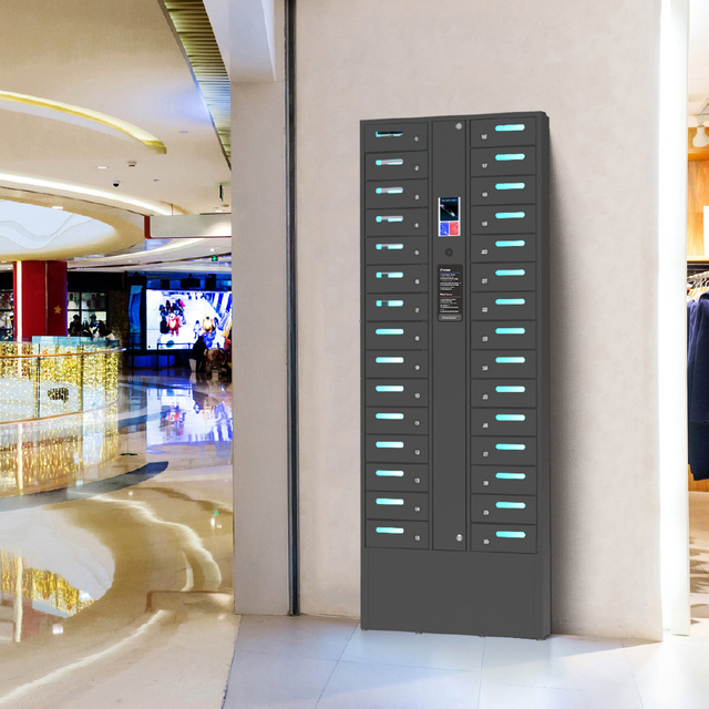 Y2 Power VIA 30 Bay Touch Screen Charging Locker W/ Multiple Languages Pack Perfect for Multi-language Market Perfect for Europe