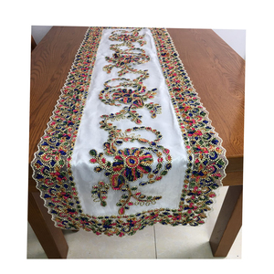 <span class=keywords><strong>Tovaglia</strong></span> da sposa in pizzo Vintage di lusso con ricami Country per aggiungere eleganti corridori al tuo giorno speciale - Product Image 1