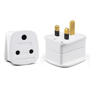 Factory Price White/Black EU/UK/US/AU To South African/India Plug Travel Adapter