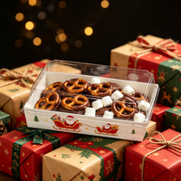 Boîte à pâtisserie sur mesure, emballage de gâteau pour les fêtes, boîte cadeau de Noël en papier kraft écologique
