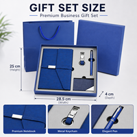 Coffret Cadeau Carnet de Notes A5 avec Stylo, Porte-Cartes et Porte-clés - Ensemble Cadeau Éducatif Personnalisé pour Usage Promotionnel au Bureau