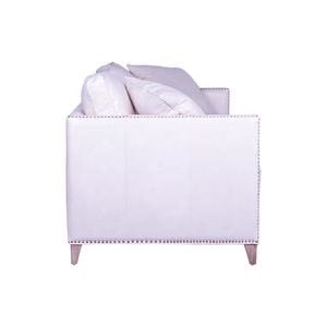 Shayne Tinggi R & D Kemampuan Produsen Mewah Ruang Tamu Terbaru Nailheads Kulit Modern Putih Asli <span class=keywords><strong>8</strong></span>-<span class=keywords><strong>Way</strong></span> Tangan Diikat Love Seat - Product Image 3
