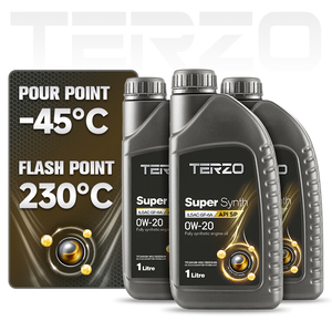 น้ำมันเครื่องสังเคราะห์แท้ TERZO SuperSynth 0W20 API SP ILSAC GF 6A สำหรับรถยนต์ญี่ปุ่นและเกาหลี - Product Image 3