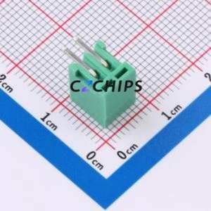 MX2EDGR-2.5-02P-GN01-Cu-A Plug-in Terminal Block Bent Lead Through Hole,P=2.5mm Board-to-Board / Socket Closed 1x2P 2.5mm Green - Product Image 2