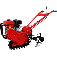 Motoculteur agricole multifonction économique avec largeur et profondeur réglables, adapté au labourage de divers types de sols, rotatif
