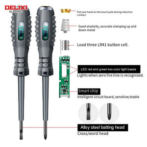 Delixi elektrik yüksek hassasiyetli elektrik Test kauçuk kolu tornavida tipi testi kalem elektroprob - Product Image 5