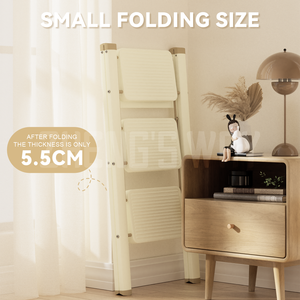 Échelle pliante moderne en aluminium à 2 marches pour atelier, usage intensif, capacité 150 kg, certifiée EN14183 - Product Image 5