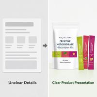 Créatine Monohydrate Électrolytes en Sachets – Mélange Quotidien pour Boisson – Marque Privée OEM ODM – Fournisseur d'Usine