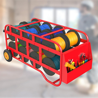 JH-Mech Chariot distributeur de câbles industriel portable Automotive Wiring Storage Distributeur de câbles en acier pour entrepôt