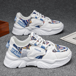 รองเท้ากีฬาผู้ชายดีไซน์ใหม่รับฤดูใบไม้ผลิ  หน้าผ้าตาข่าย พื้นรองเท้า EVA ช่วยลดแรงกระแทก กันลื่น พื้นยางสำหรับทุกฤดู น้ำหนักเบา - Product Image 1