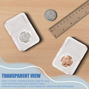 Support de présentation pour pièces de monnaie Morgan Silver Dollar, avec capsule de sécurité à quatre points, étui de collection - Product Image 2