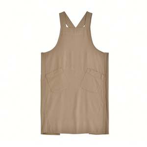 Delantal de Lino y Algodón Suave para Mujer, Personalizable, Doble Cara, con Bolsillos, Ideal para Floristería y Cocina - Product Image 1