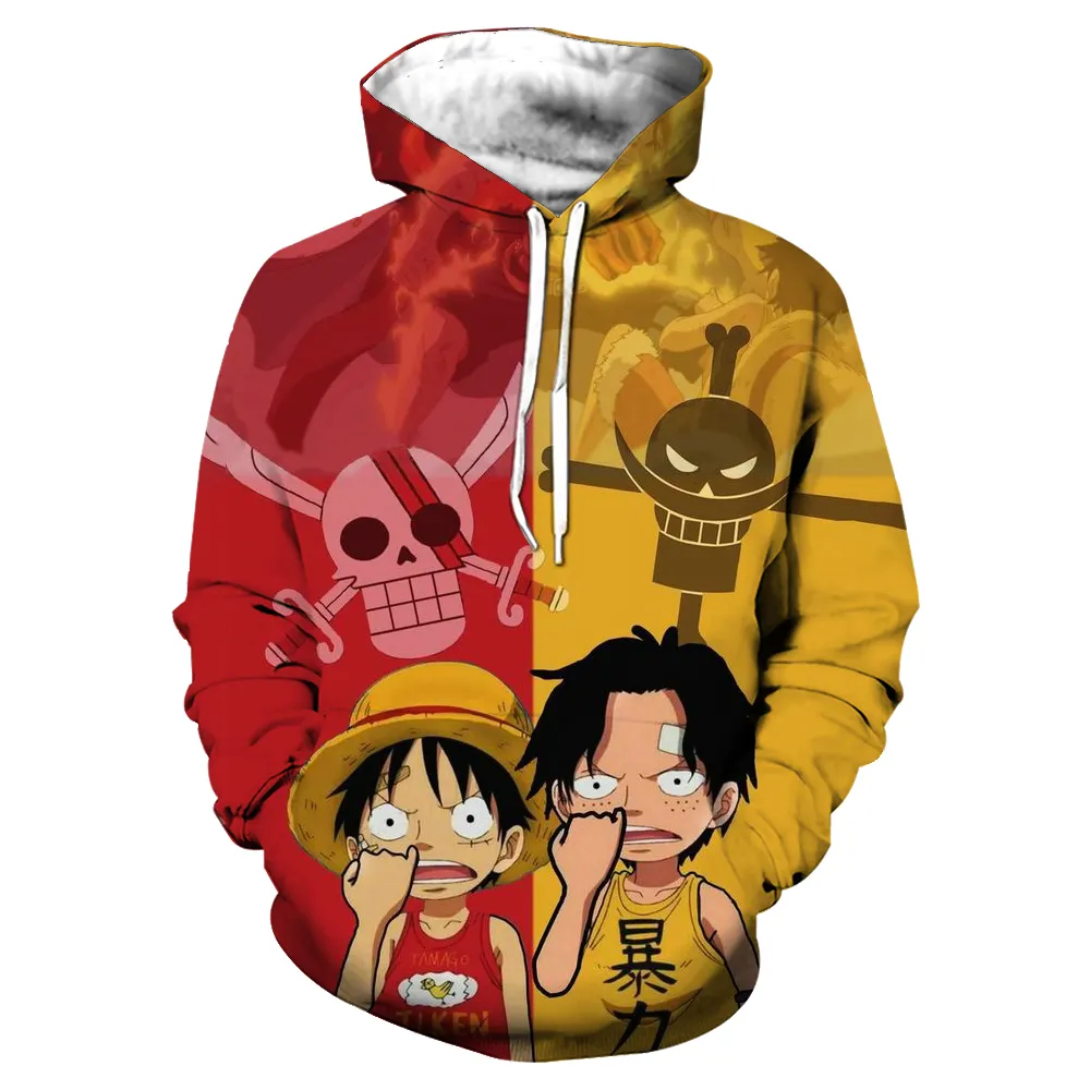 Hoodie Anime Jepang Hoodie pria & Sweatshirt grafis Harajuku pakaian olahraga mode