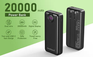 Banque de puissance haute capacité 20000mAh avec ports USB et CA pour appareils d'urgence et mobiles - Product Image 3