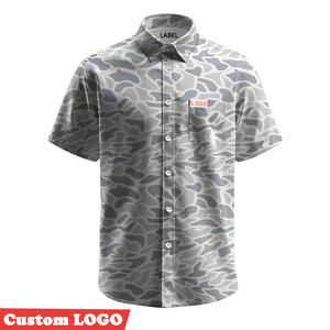 Camicie <span class=keywords><strong>Polo</strong></span> Personalizzate ad Asciugatura Rapida UPF 50 100% Poliestere Mimetico per Pesca e Golf con Bottoni <span class=keywords><strong>Manica</strong></span> Corta Abbigliamento da Pesca Casual per <span class=keywords><strong>Uomo</strong></span> - Product Image 3