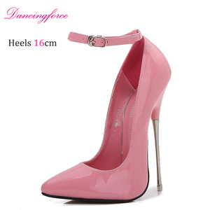 Scarpe Sexy da Crossdresser 16CM, Taglia Grande 46, <span class=keywords><strong>Tacchi</strong></span> Fetish, Décolleté a Punta con Tacco a Spillo per Donne - Product Image 5