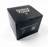 Boîte d'emballage personnalisée noire en carton ondulé pour casquettes, imprimée double face, boîte pliante en carton ondulé E Flute pour casquettes de baseball