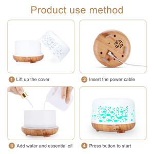 Máy Khuếch Tán Hương Liệu Dầu Thiết Kế Hình Cá Voi Kích Thước Nhỏ Máy Tạo Độ Ẩm Nước Phun Sương Mát Mẻ Với Đèn Led 7 Màu Thay Đổi - Product Image 4