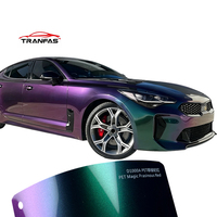 Vinilo Adhesivo para Automóviles PE Magic Prasinous Rojo Brillante, Autoregenerable, Sin Burbujas, Rollo de Vinilo para Cambio de Color para Automóviles de Lujo, Fabricación OEM