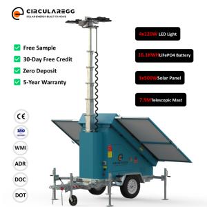 Torre de Luz Solar con Electrorecubrimiento MPPT50A, Batería de 16.1kWh, Certificación CE para <span class=keywords><strong>Telecomunicaciones</strong></span> - Product Image 1