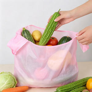 Sac de courses pliable en polyester avec logo de marque personnalisé, sac écologique lavable pour le marché, le supermarché et les courses quotidiennes - Product Image 5
