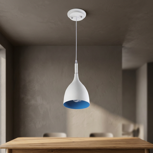 Suspension ronde en métal suspendue de luxe en laiton AK en blanc fini pièce personnalisée pour la décoration intérieure de la maison et de l'hôtel - Product Image 2