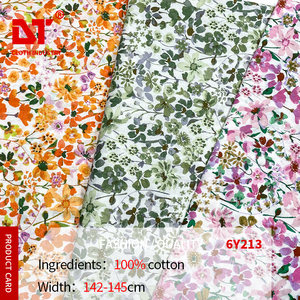 Bán Sỉ Không Có Moq In 100% Bông Jersey Tùy Chỉnh Vải Kỹ Thuật Số Vải Hà Lan Vải Phi Bông Sáp In - Product Image 2