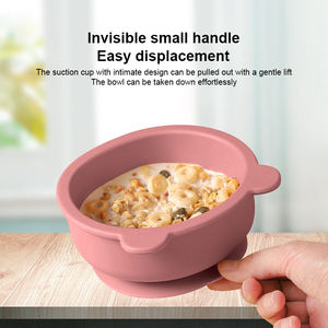 Juego de Vajilla Infantil Reutilizable y Ecológico, Cuchara y Tenedor Suaves de Silicona de Grado Alimenticio, Plato para Alimentación de Bebés - Product Image 4