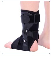Attelle de cheville de qualité médicale pour l'entraînement sportif et la rééducation, avec fixation par bouton airbag pour la correction du pied