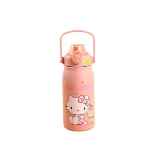 Nueva botella de agua aislada portátil de gran capacidad de acero inoxidable Sanrio de dibujos animados con pajita para el regreso a la escuela - Product Image 5
