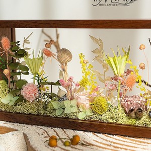 Marco de Fotos de Madera Maciza con Flores Secas, Material Hecho a Mano, Decoración para el Día Nacional, Regalo - Product Image 4